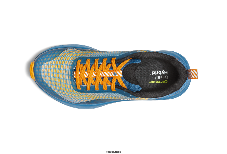 Icebug newrun грешка мъже мъгла синьо/оранжево обувки 26D6F76