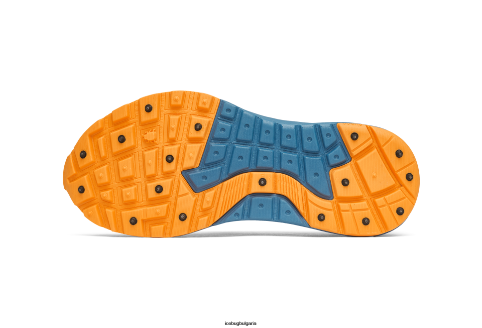 Icebug newrun грешка мъже мъгла синьо/оранжево обувки 26D6F76
